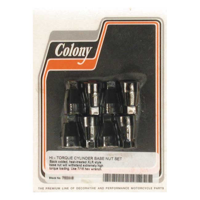 Colony cyl base nut kit — 57-85 XL Sportster; 29-73 45" SV (NU)