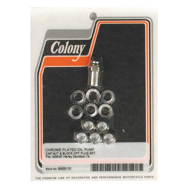 Colony oil pump mount nuts, cap style
