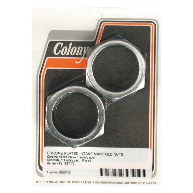 Colony manifold nuts, plumber style — 32-73 45" Flathead (excl. 40-46 WLD and 53-54 Servi-Car) (NU)