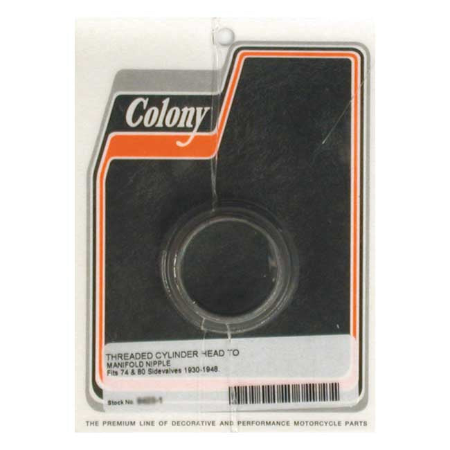 Colony, manifold inlet nipple — 37-48 74"/80" Flathead (NU)