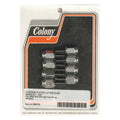 Colony, tappet block mount kit. Cap style, chrome — 36-E76 Big Twin (Excl. Flathead Big Twin) (NU)