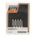 Colony, tappet block mount kit. OEM style, chrome — L76-84 Shovelhead; 84-99 Evo Big Twin (NU)