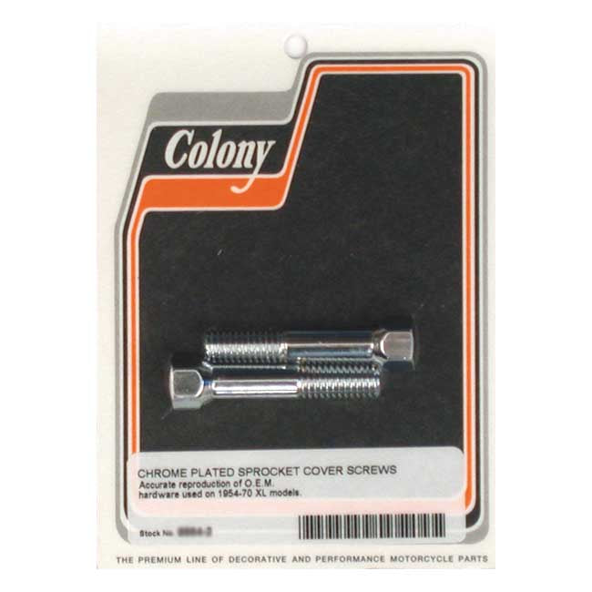 Colony, sprocket cover mount kit. Chrome — 54-57 K model; 57-70 XL Sportster (NU)