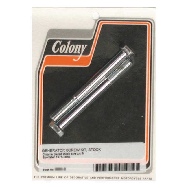 Colony, generator mount kit. Chrome. OEM style — 71-E84 XL Sportster (NU)