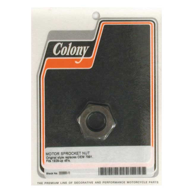 Colony motor sprocket nut — 29-73 45" SV (NU)