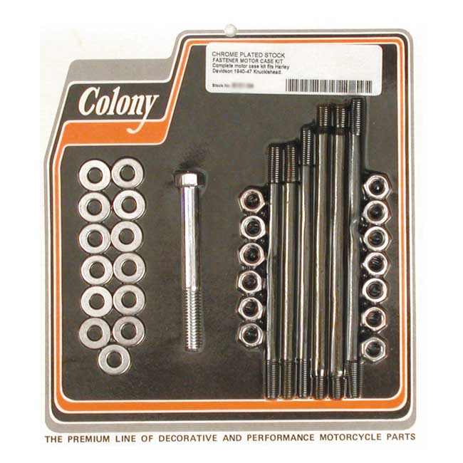 Colony crankcase bolt kit — 40-47 KNUCKLE (NU)