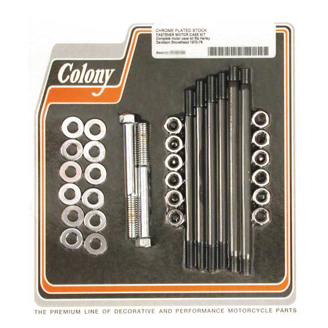 Colony crankcase bolt kit — 70-78 SHOVEL (NU)