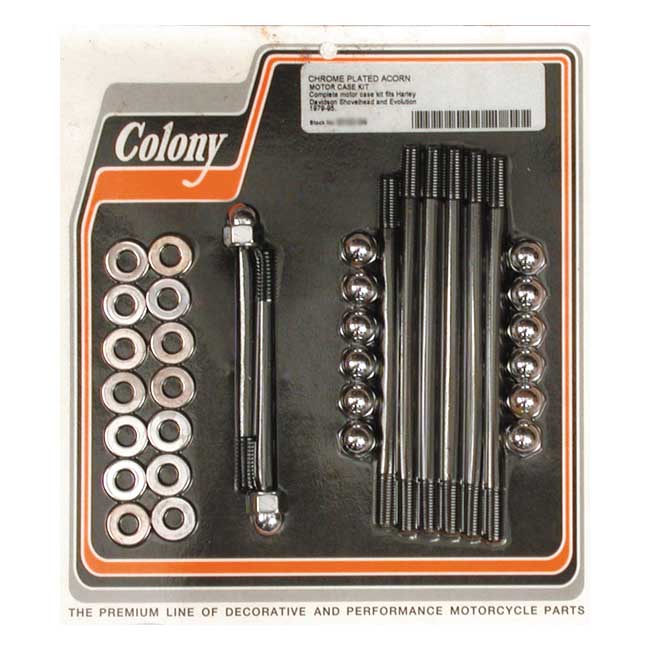 Colony crankcase bolt kit — 79-95 Big Twin (NU)