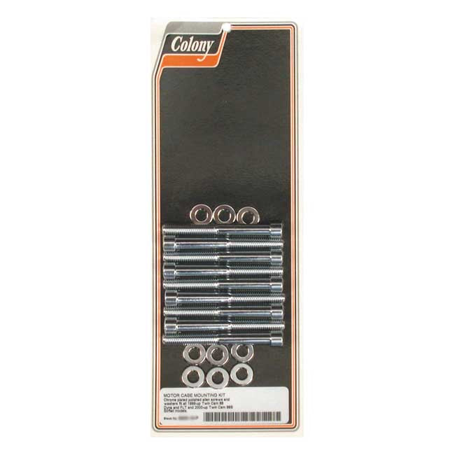 Colony crankcase bolt kit — 99-17 Twin Cam A/B (NU)