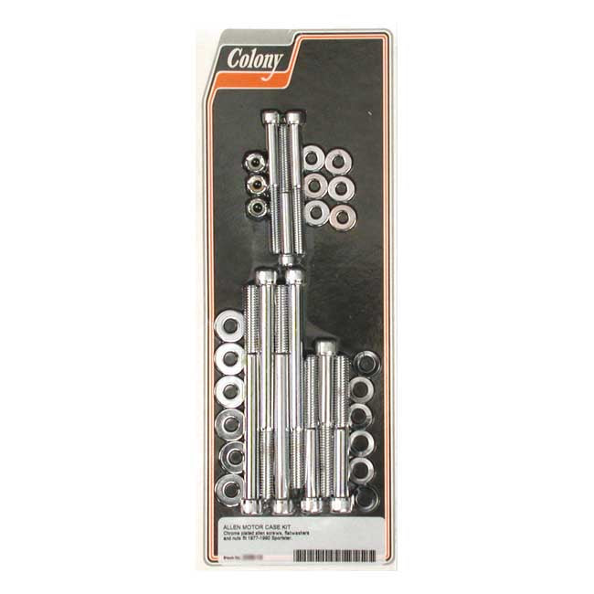 Colony crankcase bolt kit — 77-90 XL Sportster (NU)