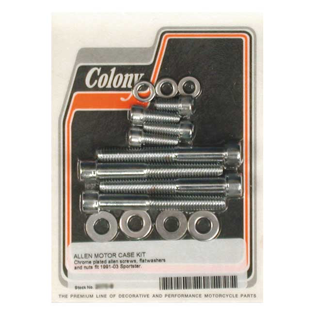 Colony crankcase bolt kit — 91-03 XL Sportster (NU)