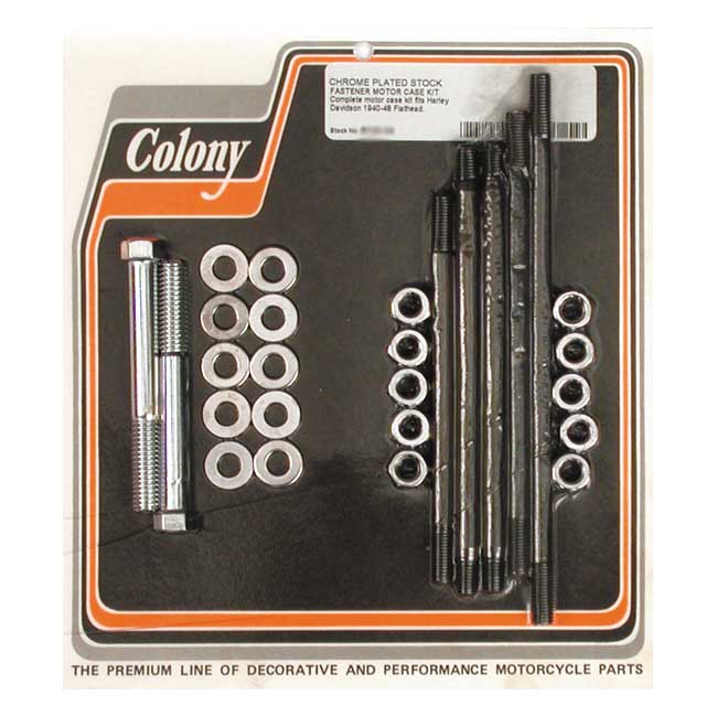 Colony crankcase bolt kit — 40-48 74/80" SV (NU)