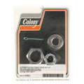 Colony axle nut kit. Front — 46-71 Big Twin (NU)