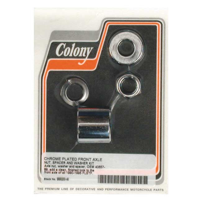 Colony axle spacer kit front, smooth — 90-95 FLSTF (NU)