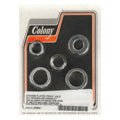 Colony axle spacer kit front, smooth — 00-03 (NU) Dyna (Excl. FXDWG/I); 00-06 XL Sportster