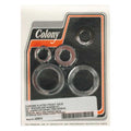 Colony axle spacer kit front, smooth — 04-05 Dyna (NU) (Excl. FXDWG/I)