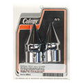 Colony front axle nut covers — 72-84 FL; 80-06 FLT/Touring; 80-86 FXWG; 84-06 SOFTAIL; 91-06 DYNA 9EXCL. FXDWG); 88-94 FXR