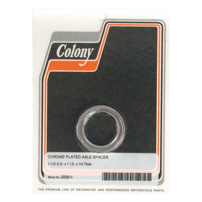 Colony univ. Axle spacer. 1/4" long