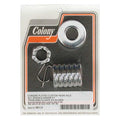 Colony axle spacer kit rear, grooved — 91-99 Dyna (NU)