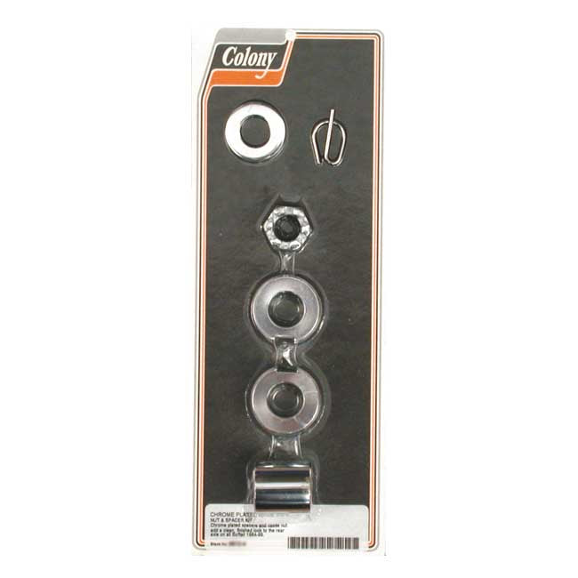 Colony axle spacer kit rear, smooth — 84-99 Softail (NU)