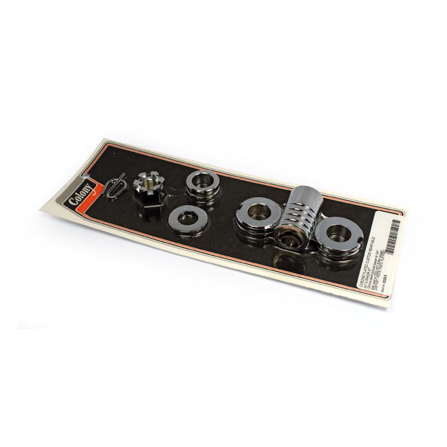 Colony axle spacer kit rear, grooved — 00-06 Softail (NU)