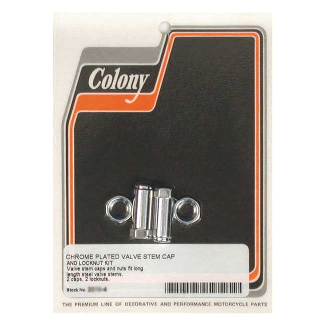 Colony valve stem caps. Long length