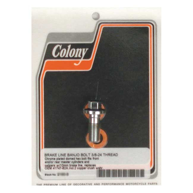 Colony banjo bolts, 3/8-24 — 989476