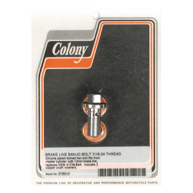 Colony banjo bolts, 7/16-24 — 989477