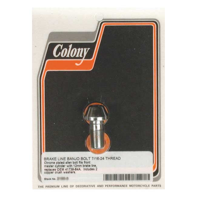 Colony banjo bolts, 7/16-24 — 989481