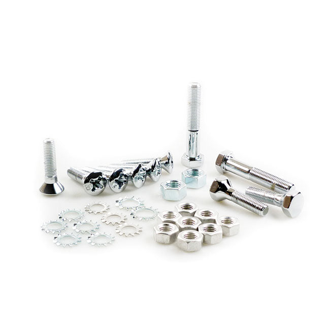 Colony, rear fender mount kit. Chrome — 58-80 4-speed FL; FLH (NU)