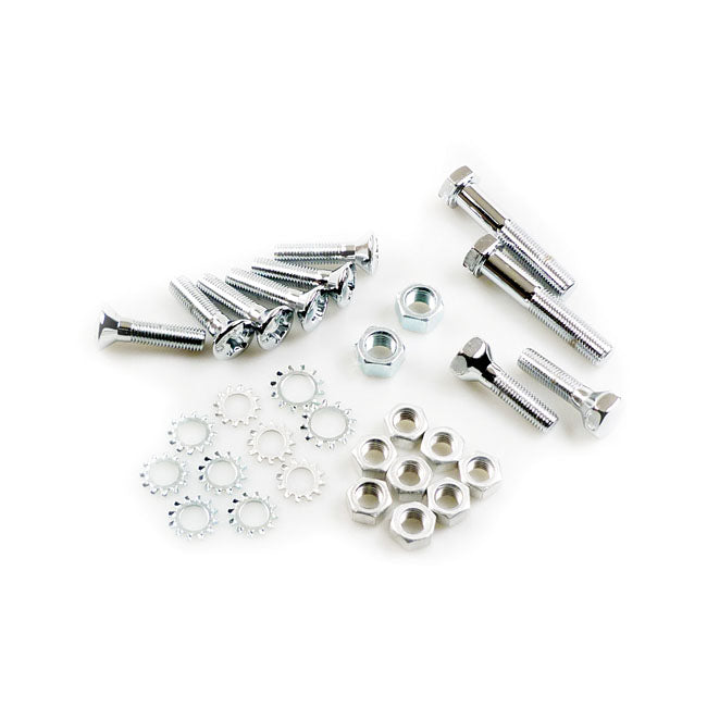 Colony, rear fender mount kit. Chrome — 58-80 4-speed FL; FLH (NU)