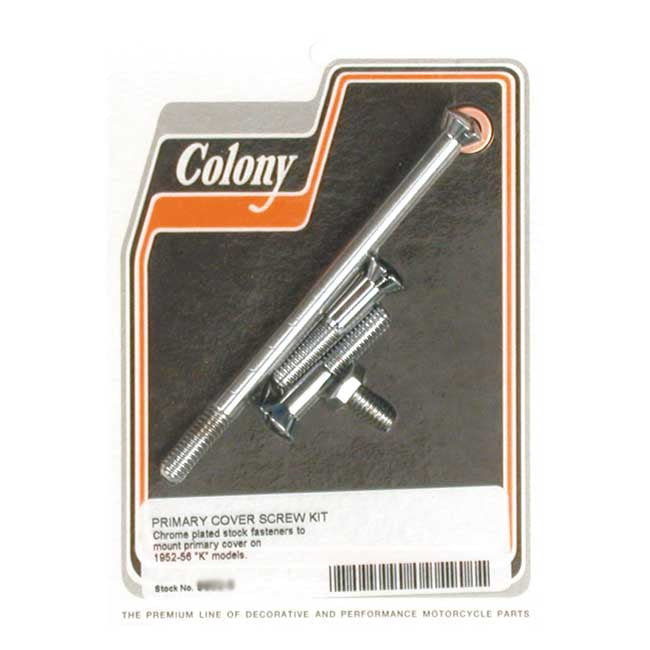 Colony primary mount kit slotted head, chrome — 52-56 K models (NU)
