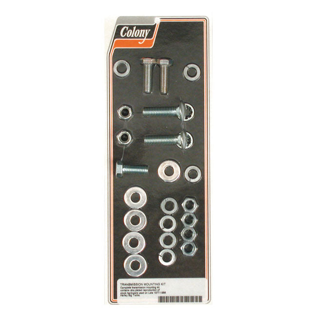 Colony, transmission mount kit. Zinc — L77-86 Big Twin (Excl. 86 FXST)
