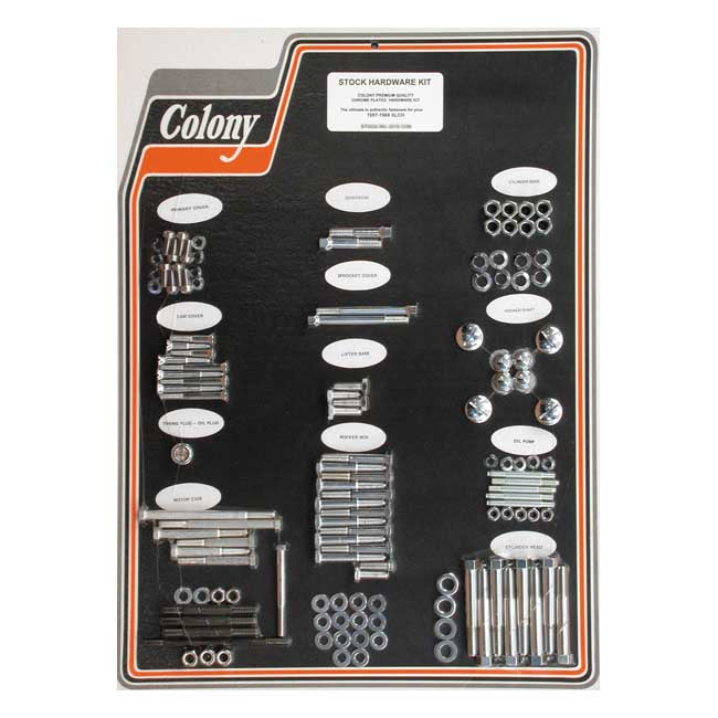 Colony motor screw set — 57-69 XLCH (NU) (Excl. XL Sportster; XLH)