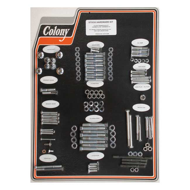 Colony motor screw set — 71-73 XL Sportster models (NU)