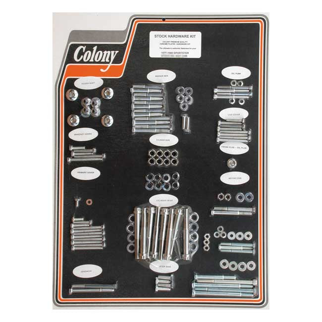 Colony motor screw set — 77-80 XL Sportster (NU)