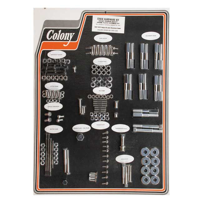 Colony motor screw set — 37-73 45" SV WITH ALUMINUM HEADS (NU)