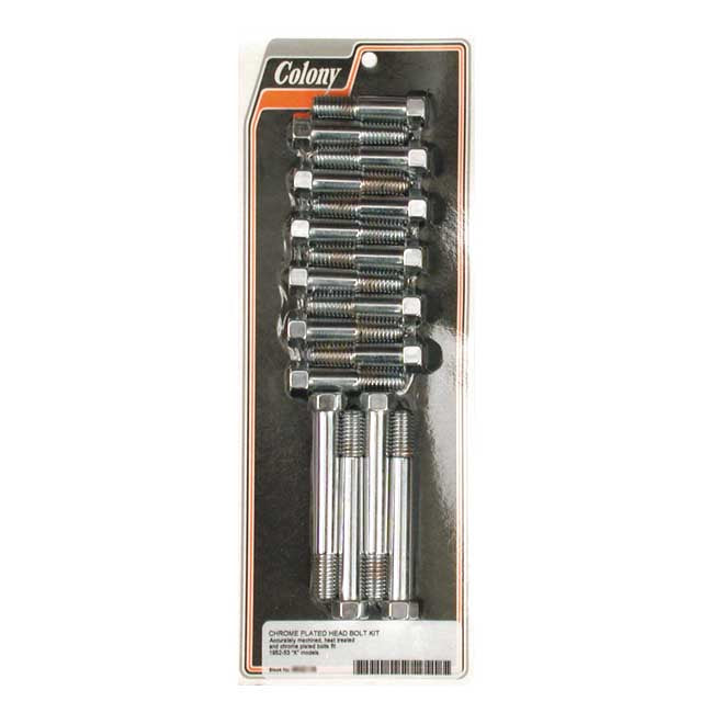 Colony head bolt kit — 52-53 K MODEL (NU)
