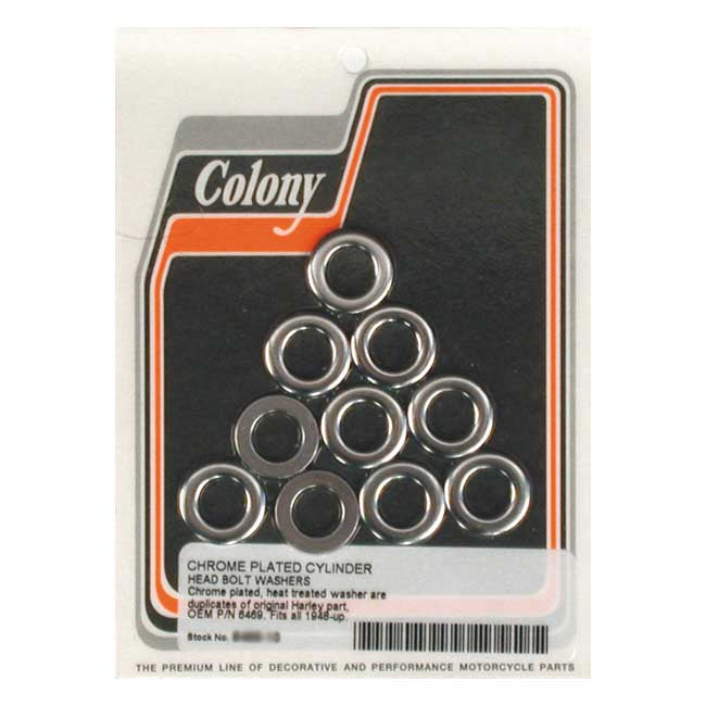 Colony head bolt washer set — 36-84 OHV Big Twin (NU)