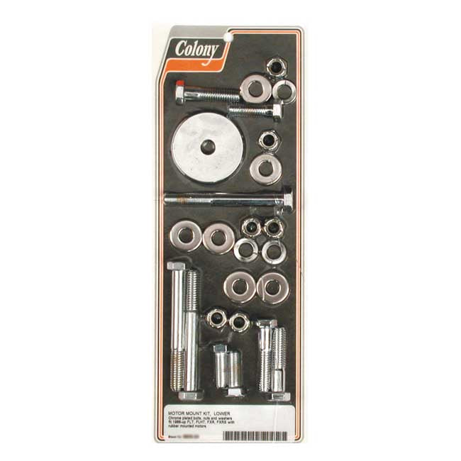 Colony lower motor mount kit — 88-06 FLT/Touring; 88-94 FXR (NU)