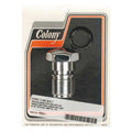 Colony, 35mm fork tube cap bolt. Chrome — 73-E86 XL Sportster; FX; 82-86 FXR (NU)