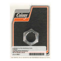 Colony, Springer fork stem nut. Chrome — 36-48 OHV & Flathead Big Twin (NU)