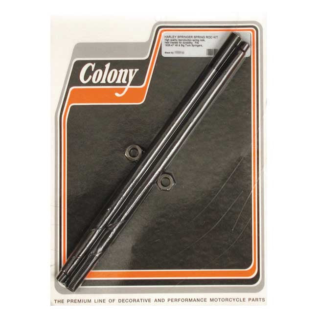 Colony springer spring rod kit — 36-47 Big Twin; 45" S.V. (NU)