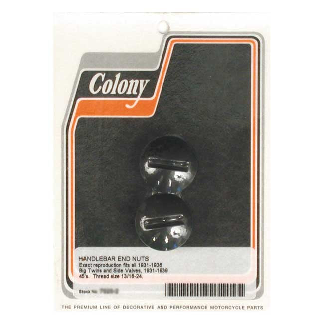 Colony handlebar end plugs — 31-36 H-D; 31-39 45 SV (NU)