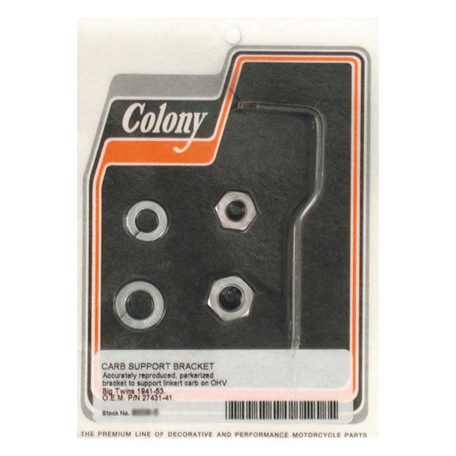 Colony linkert support bracket — 41-53 OHV Big Twin (NU)