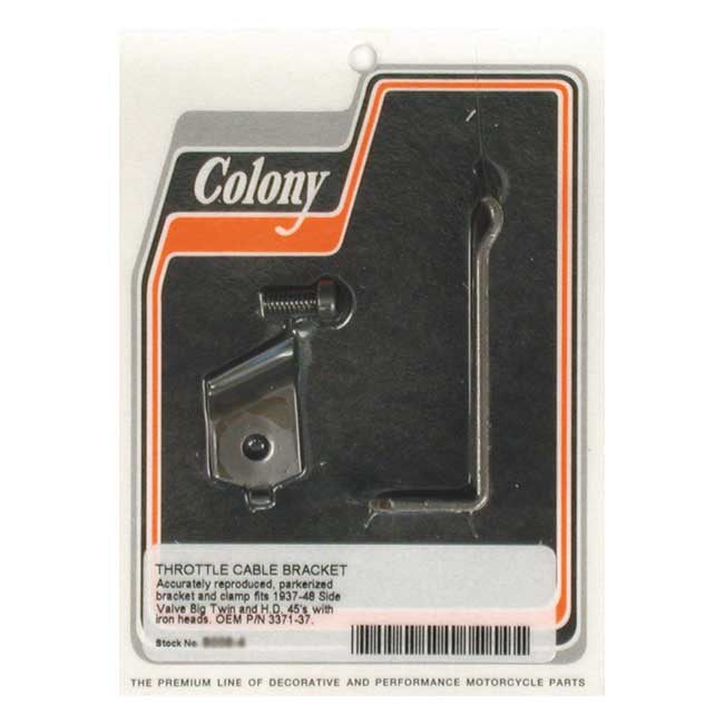 Colony throttle clamp — 37-48 Flathead Big Twin (NU)