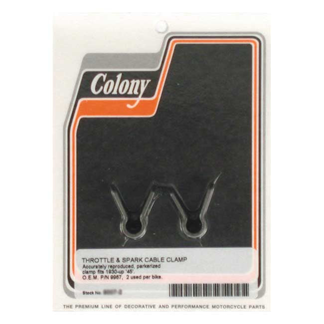 Colony throttle & spark cable clamp