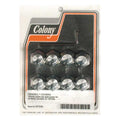 Colony, head bolt cover kit. Cap style, chrome — 73-84 XL Sportster (NU)
