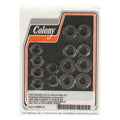 Colony, floorboard stud mount kit. Black — 35-73 45" Flathead & 45" Servi-Car (NU)