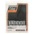 Colony, front brake rotor bolt kit. Chrome — 78-82 FX; XL Sportster. With dual disc front